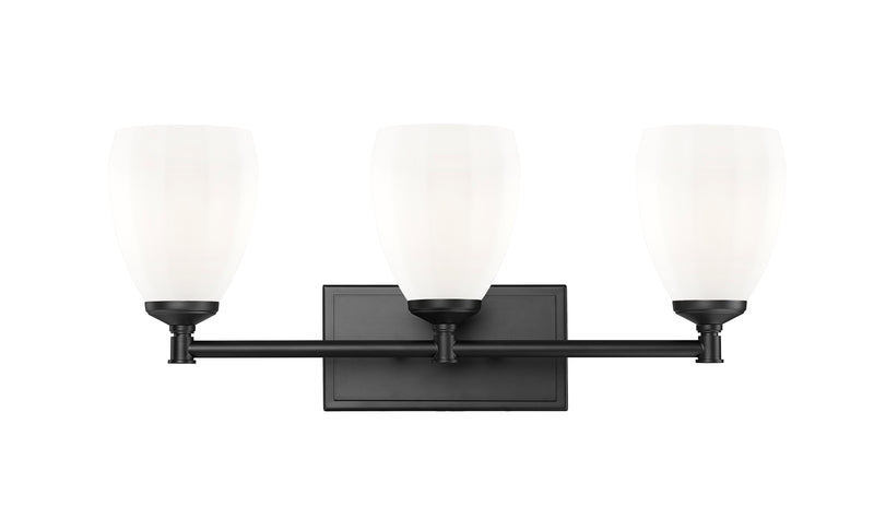 Oren 3 Light 24" Vanity in Matte Black