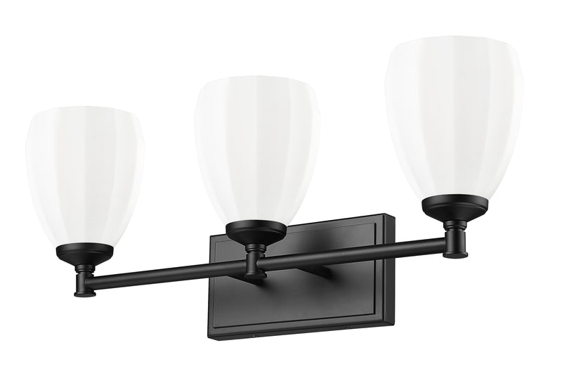 Oren 3 Light 24" Vanity in Matte Black