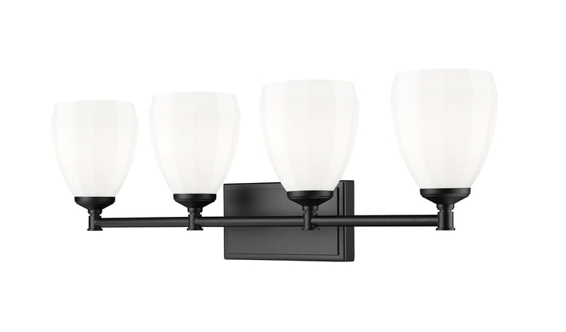 Oren 4 Light 31" Vanity in Matte Black