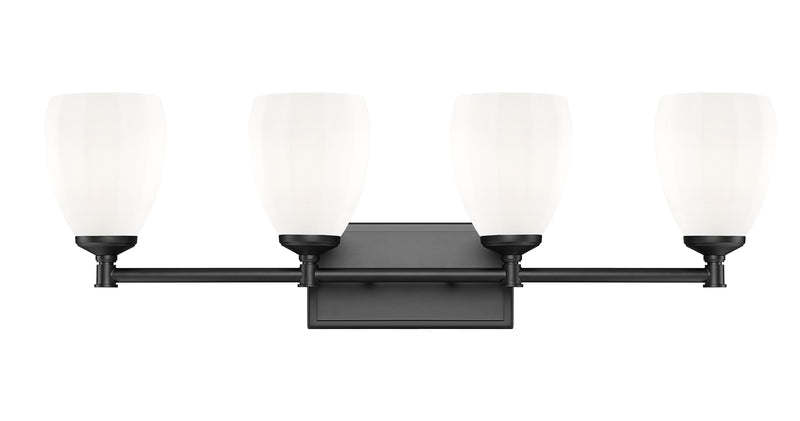 Oren 4 Light 31" Vanity in Matte Black