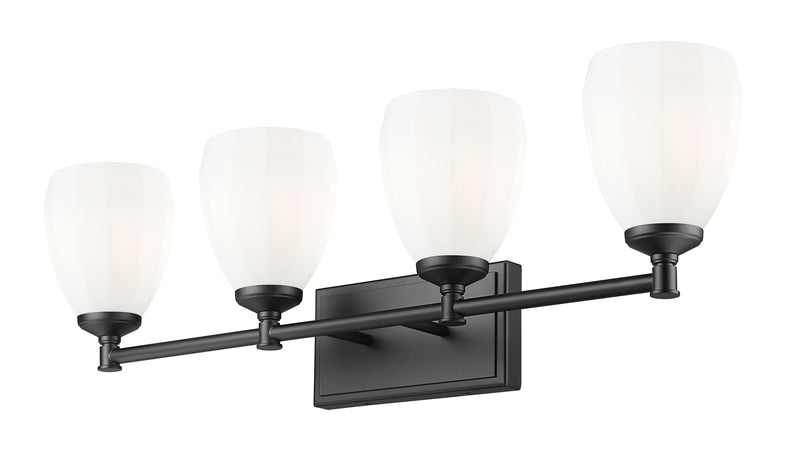 Oren 4 Light 31" Vanity in Matte Black