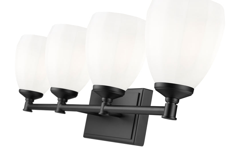 Oren 4 Light 31" Vanity in Matte Black