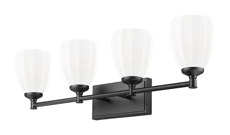 Oren 4 Light 31" Vanity in Matte Black