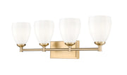 Oren 4 Light 31" Vanity in Modern Gold