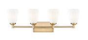 Oren 4 Light 31" Vanity in Modern Gold