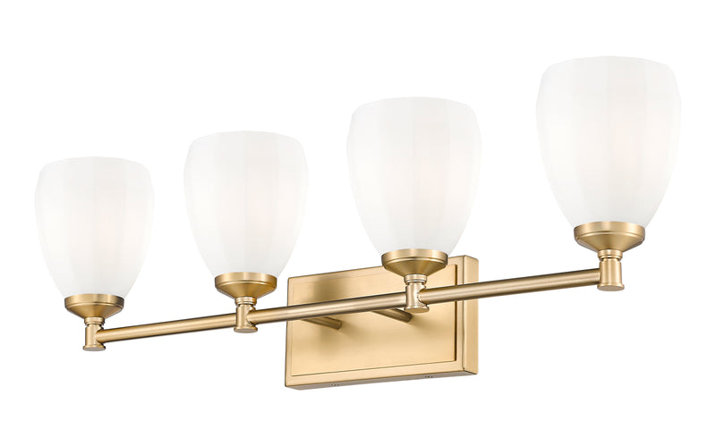 Oren 4 Light 31" Vanity in Modern Gold