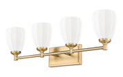 Oren 4 Light 31" Vanity in Modern Gold
