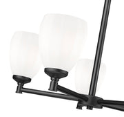 Oren 5 Light 25" Chandelier in Matte Black