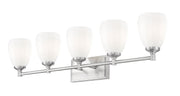 Oren 5 Light 38" Vanity in Brushed Nickel
