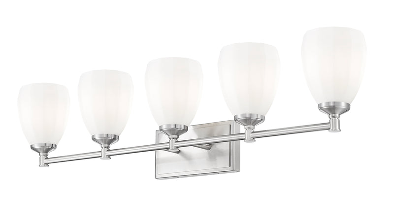 Oren 5 Light 38" Vanity in Brushed Nickel