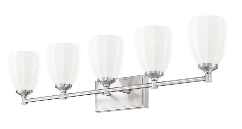 Oren 5 Light 38" Vanity in Brushed Nickel