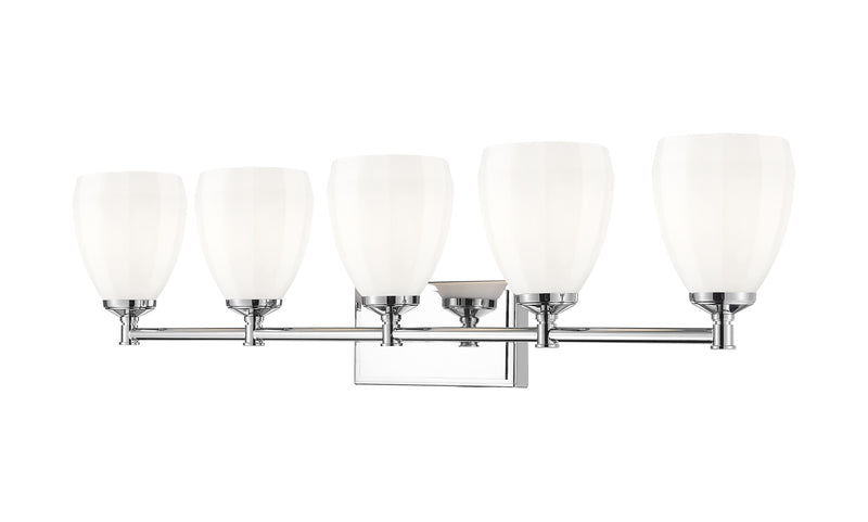 Oren 5 Light 38" Vanity in Chrome