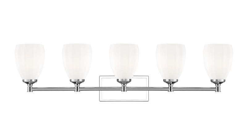 Oren 5 Light 38" Vanity in Chrome