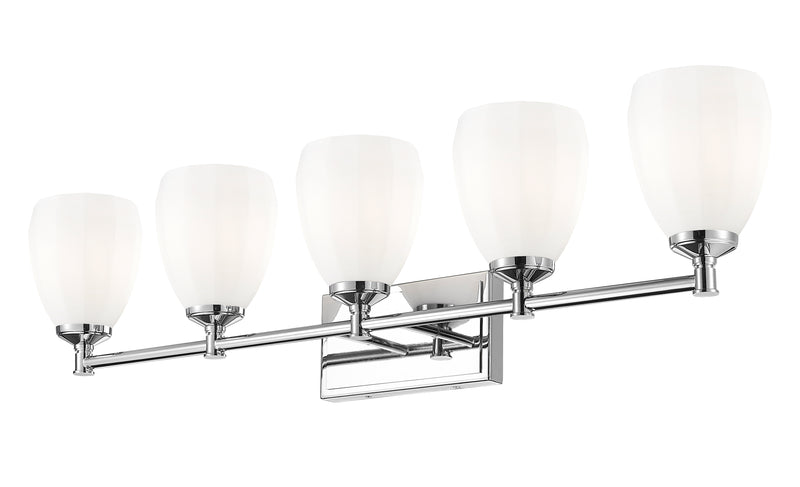 Oren 5 Light 38" Vanity in Chrome