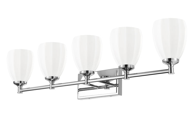 Oren 5 Light 38" Vanity in Chrome
