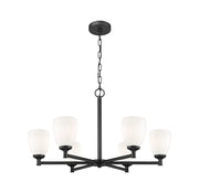 Oren 6 Light 32" Chandelier in Matte Black