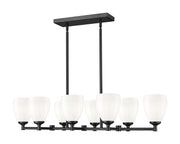 Oren 8 Light 41.75" Linear Pendant in Matte Black