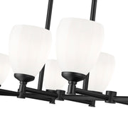Oren 8 Light 41.75" Linear Pendant in Matte Black