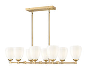 Oren 8 Light 41.75" Linear Pendant in Modern Gold