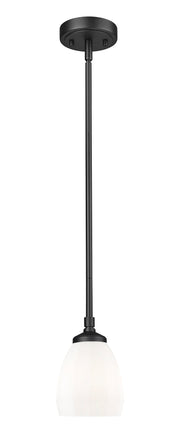 Oren 1 Light 5.5" Pendant in Matte Black