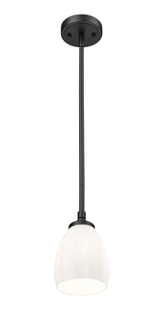 Oren 1 Light 5.5" Pendant in Matte Black