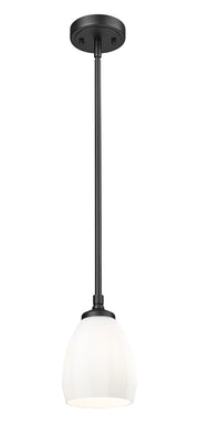 Oren 1 Light 5.5" Pendant in Matte Black