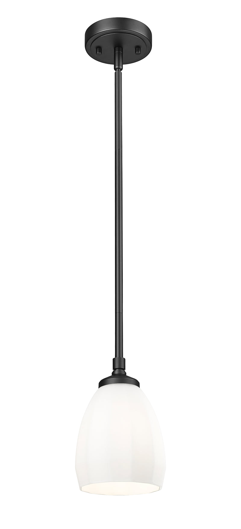 Oren 1 Light 5.5" Pendant in Matte Black
