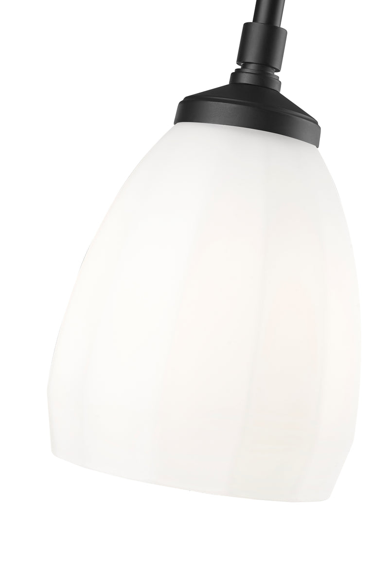 Oren 1 Light 5.5" Pendant in Matte Black