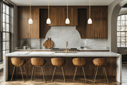 Oren 1 Light 5.5" Pendant in Modern Gold in a room setting