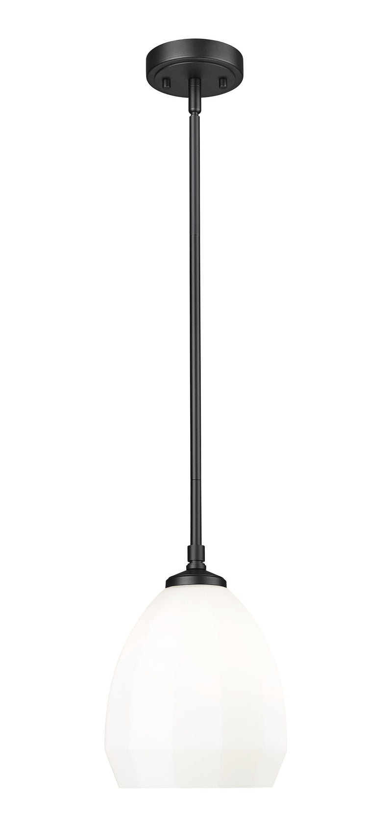 Oren 1 Light 8" Pendant in Matte Black