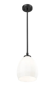 Oren 1 Light 8" Pendant in Matte Black