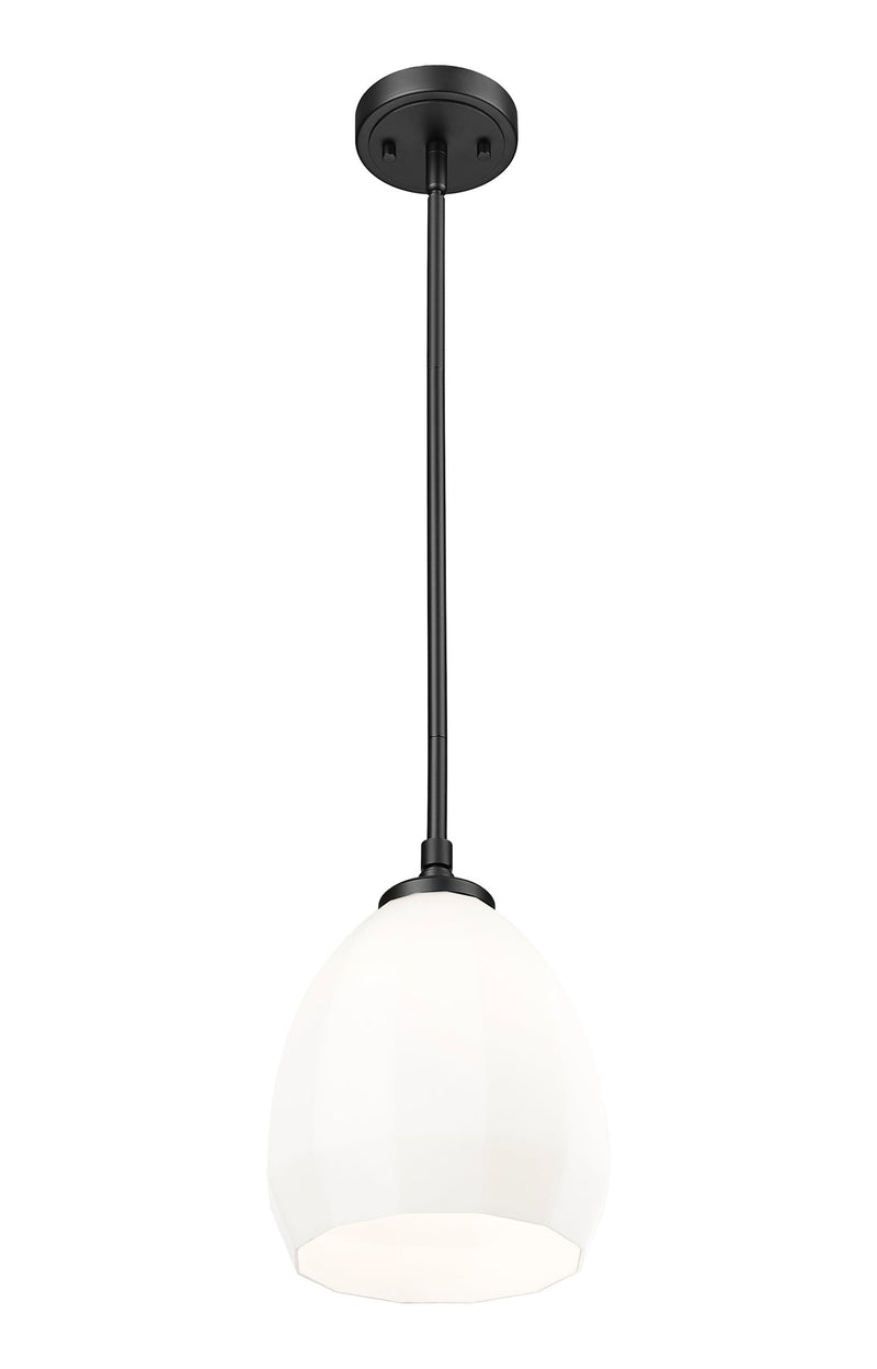Oren 1 Light 8" Pendant in Matte Black