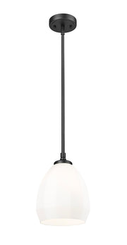 Oren 1 Light 8" Pendant in Matte Black