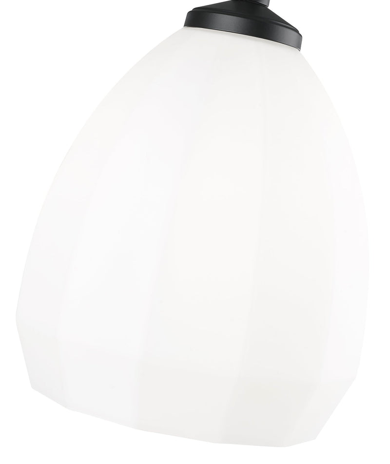 Oren 1 Light 8" Pendant in Matte Black