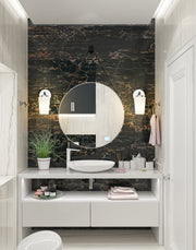 Montford 1 Light 4.5" Wall Sconce in Chrome in a room setting