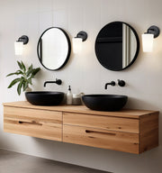 Montford 1 Light 4.5" Wall Sconce in Matte Black in a room setting