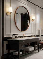 Montford 1 Light 4.5" Wall Sconce in Modern Gold in a room setting