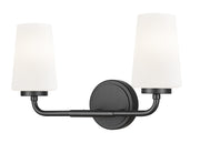 Montford 2 Light 16" Vanity in Matte Black