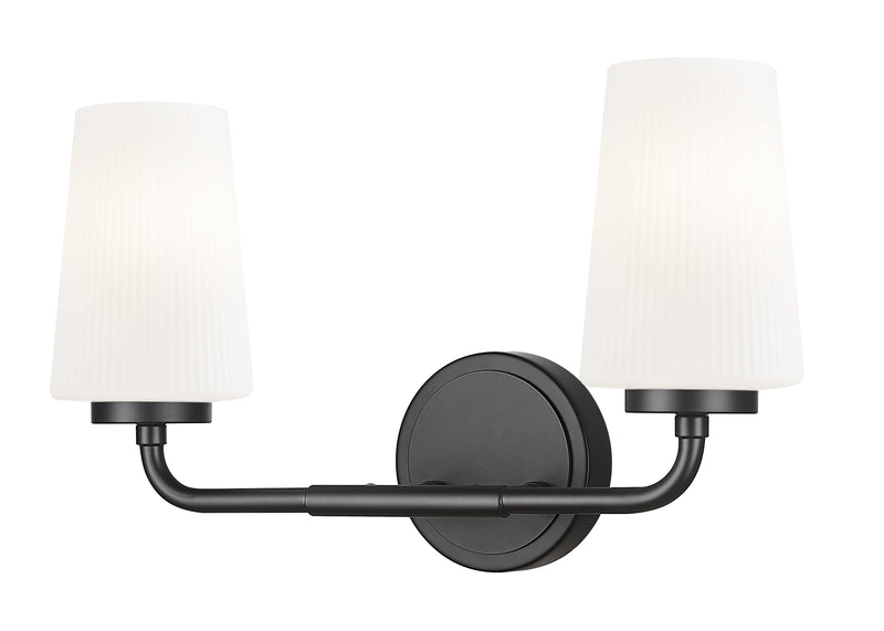 Montford 2 Light 16" Vanity in Matte Black