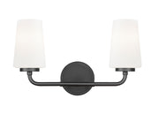Montford 2 Light 16" Vanity in Matte Black