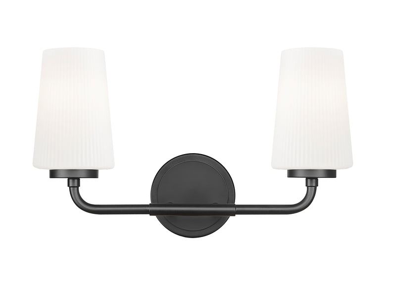 Montford 2 Light 16" Vanity in Matte Black