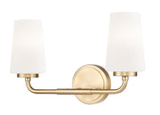 Montford 2 Light 16" Vanity in Modern Gold