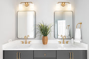 Montford 2 Light 16" Vanity in Modern Gold in a room setting