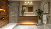 Montford 3 Light 24" Vanity in Chrome in a room setting