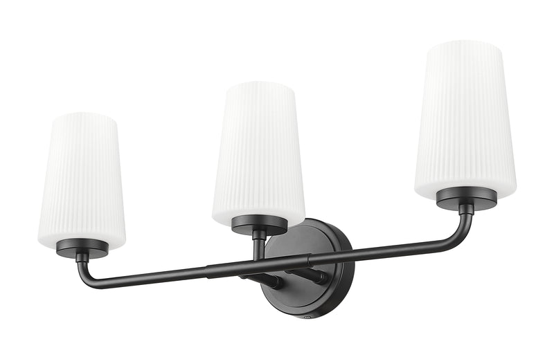 Montford 3 Light 24" Vanity in Matte Black