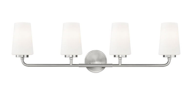 Montford 4 Light 32" Vanity in Brushed Nickel