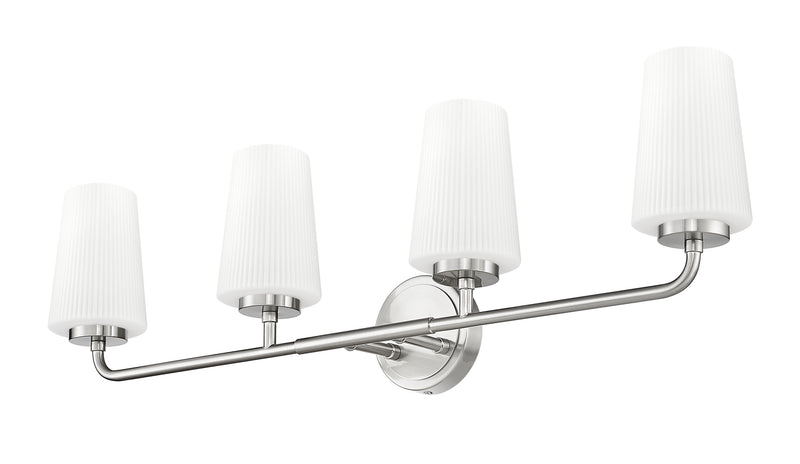 Montford 4 Light 32" Vanity in Brushed Nickel