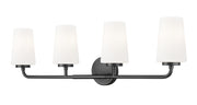 Montford 4 Light 32" Vanity in Matte Black
