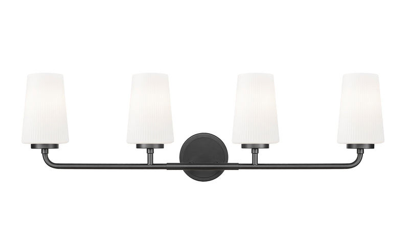 Montford 4 Light 32" Vanity in Matte Black
