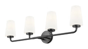 Montford 4 Light 32" Vanity in Matte Black